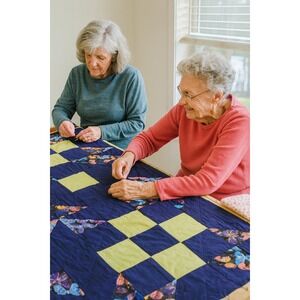Quilt top. COTTON ‎ Butterflies
